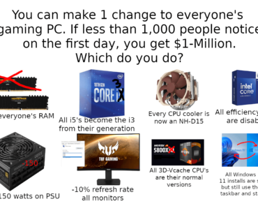 $1 Million to trick all of PCMR for 1 Day : Which would you pick?