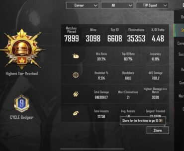 Remember you can check your career stats too, not just seasonal!