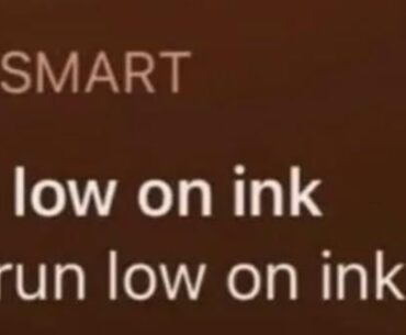 Printer's threatening me