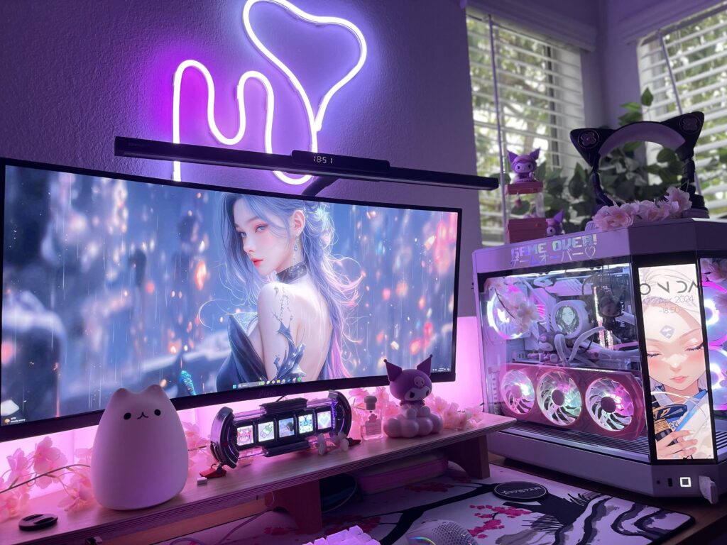 What can I add to my setup to make it feel less empty around the top?