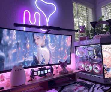 What can I add to my setup to make it feel less empty around the top?