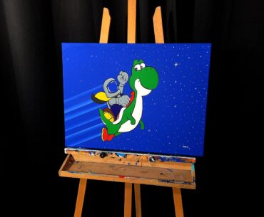 I combined my love of Super Mario World with my astro character. I've been loving doing these SNES tributes. My first gaming system back in the day