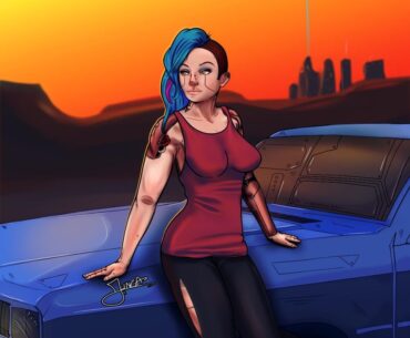My OC Jett, in the badlands around New Austin. (JxUNGA)