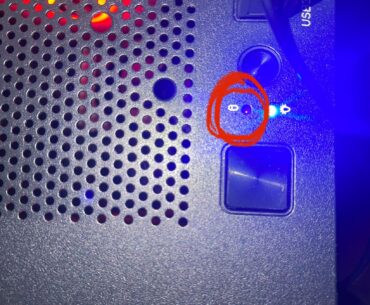 What does a blinking red light while my PC boots up mean?