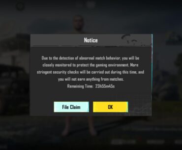 Got suspende acting as a bot on metro royale
