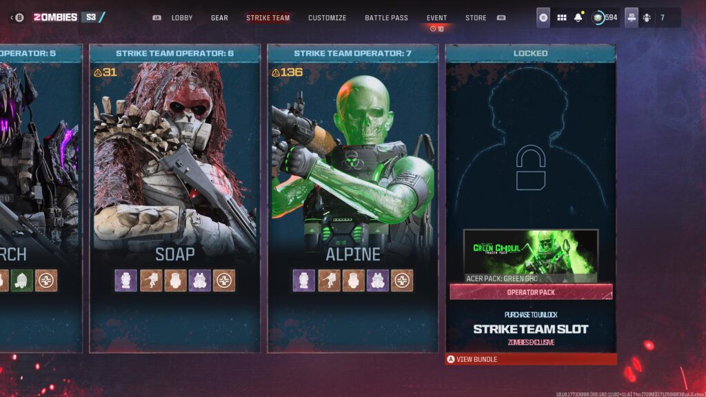 Extra Strike Team Operator “LOCKED”