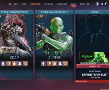 Extra Strike Team Operator “LOCKED”