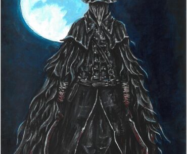 Bloodborne, Eileen The Crow acrylic painting by me
