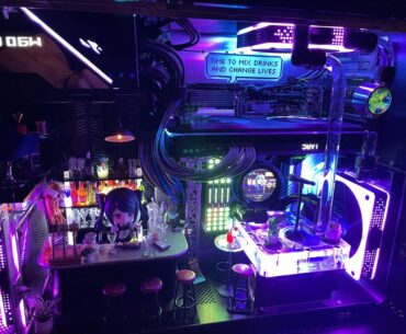 I put Va-11 Hall-A the cyberpunk bar inside my pc. Full build in comments