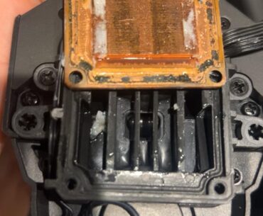 AIO failed so I opened it up and found this. I don’t feel like this white stuff is normal but I could be wrong