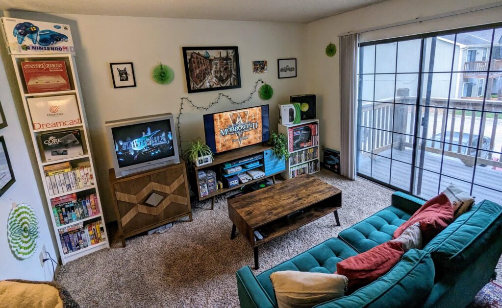 My gaming spot (living room)!