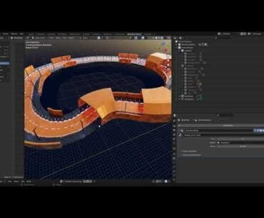 Creating road based system inspired by cyberpunk esthetic