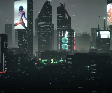 A few flybys of some cities that were built in Dystopika