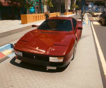 Testarossa simply fits in Night City