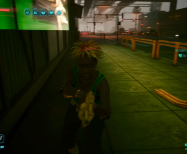 "Ma'am, you're a background NPC. Please, put that away before you hurt yourself."