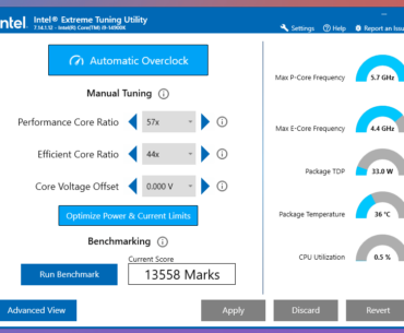 How is this benchmark in Intel Extreme Tuning Utility
