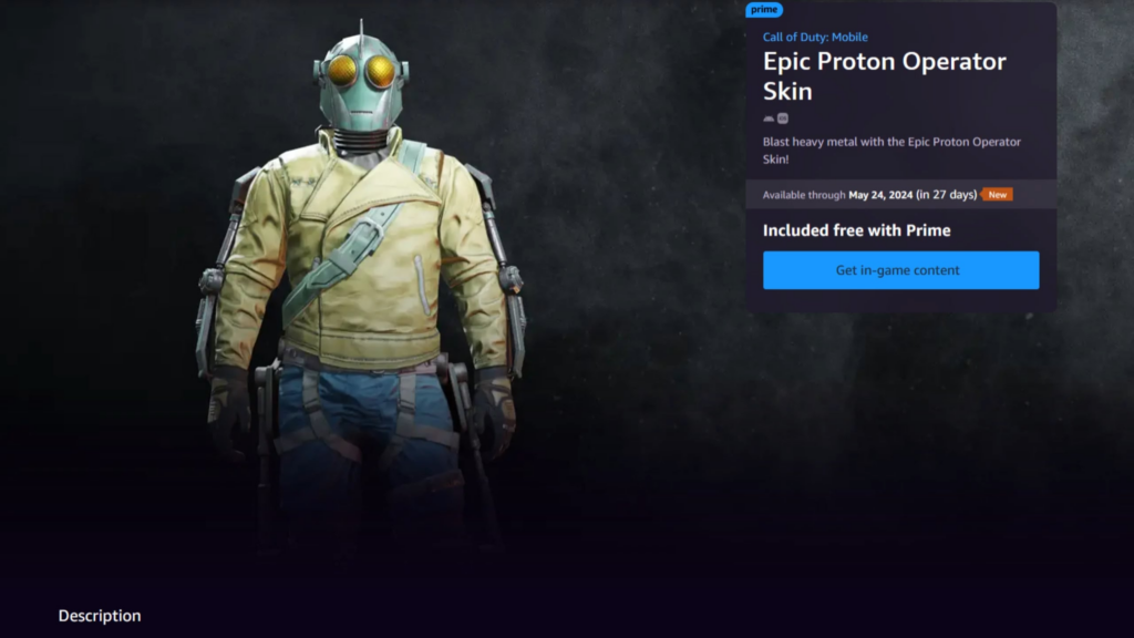 One free code to redeem the Epic Proton Operator Skin. First come first serve.