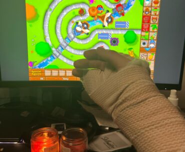 One handed gaming work around