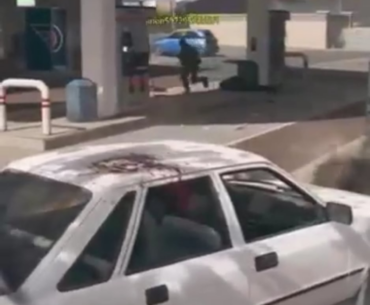 How to clear out a gas station