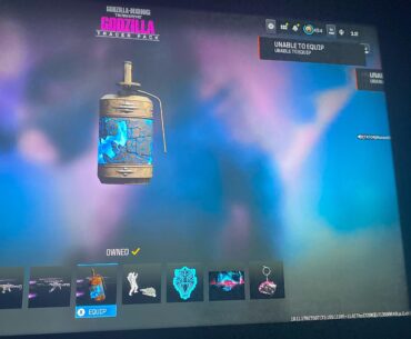 Why won’t it let me equip?