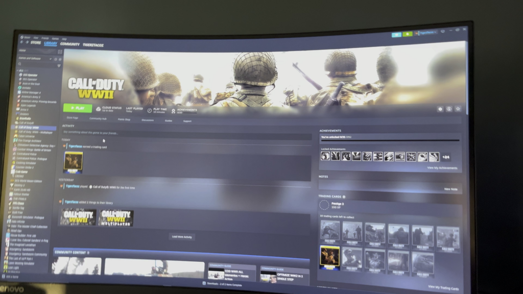 Cod WWII crashes on start