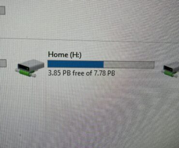 Saw someone see someone’s large network storage.