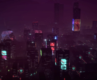 Just a fly-by shot from a chill cyberpunk builder