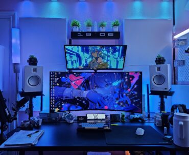 Are there any desk-mounted arms for speakers?
