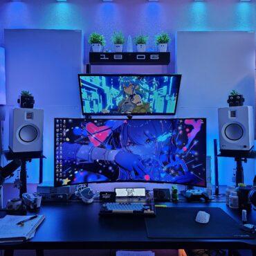 Are there any desk-mounted arms for speakers?