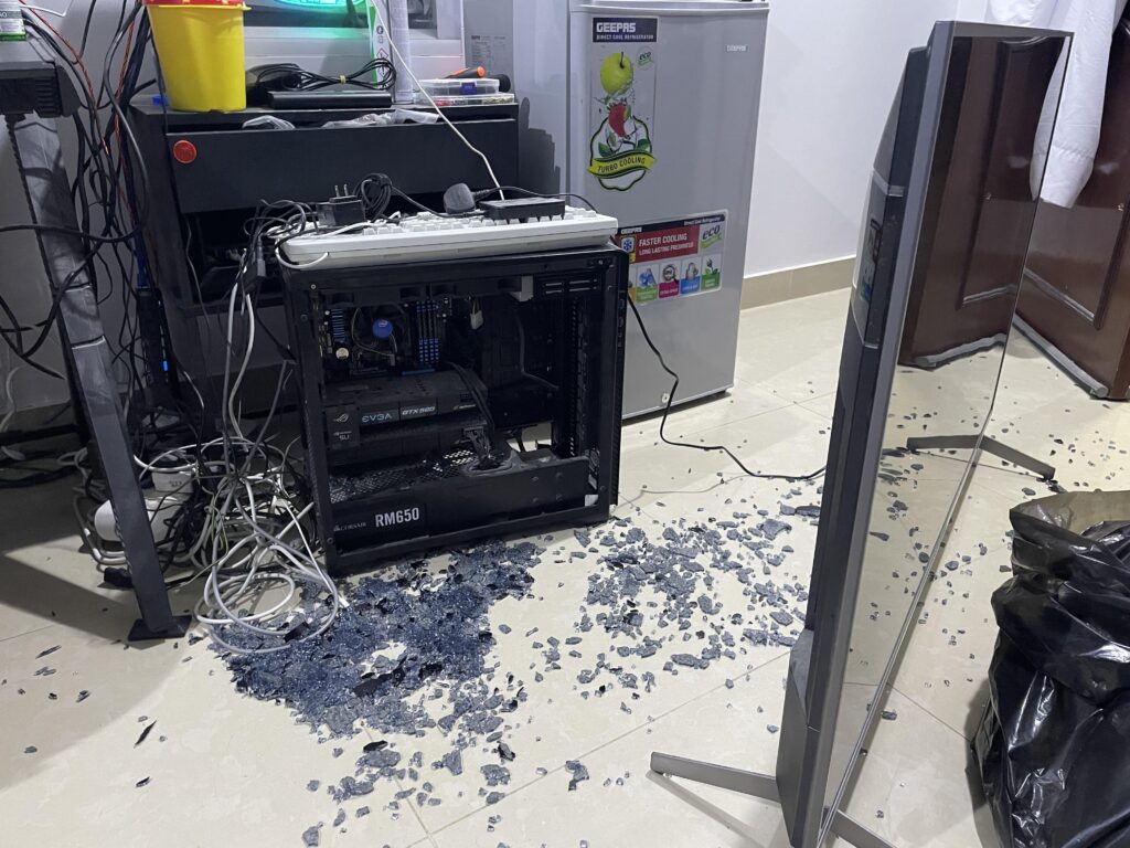 I need to clean my old pc but he said no