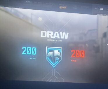 Modern warfare 3 dom match ended in draw?