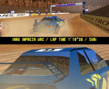 This N64 racing game has window reflections that actually show what's off screen, removing the need for a look back button. Game's pretty fun too.