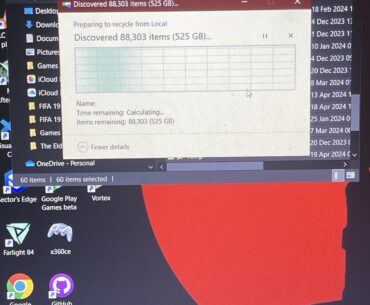 525 GB of Temp Files