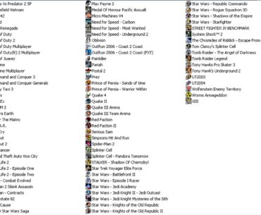 All these games fit on a single 256GB SSD
