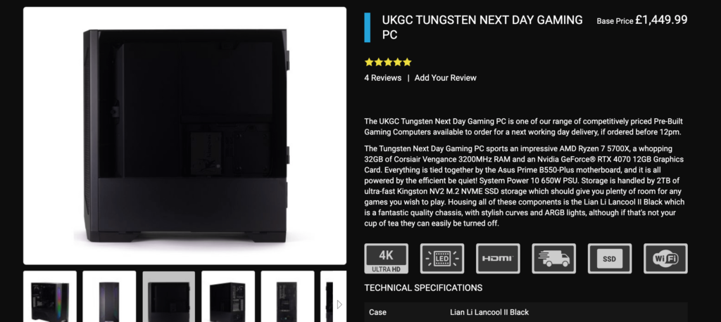 Would this UKGC Tungsten be a good buy for £1449? Any advice?