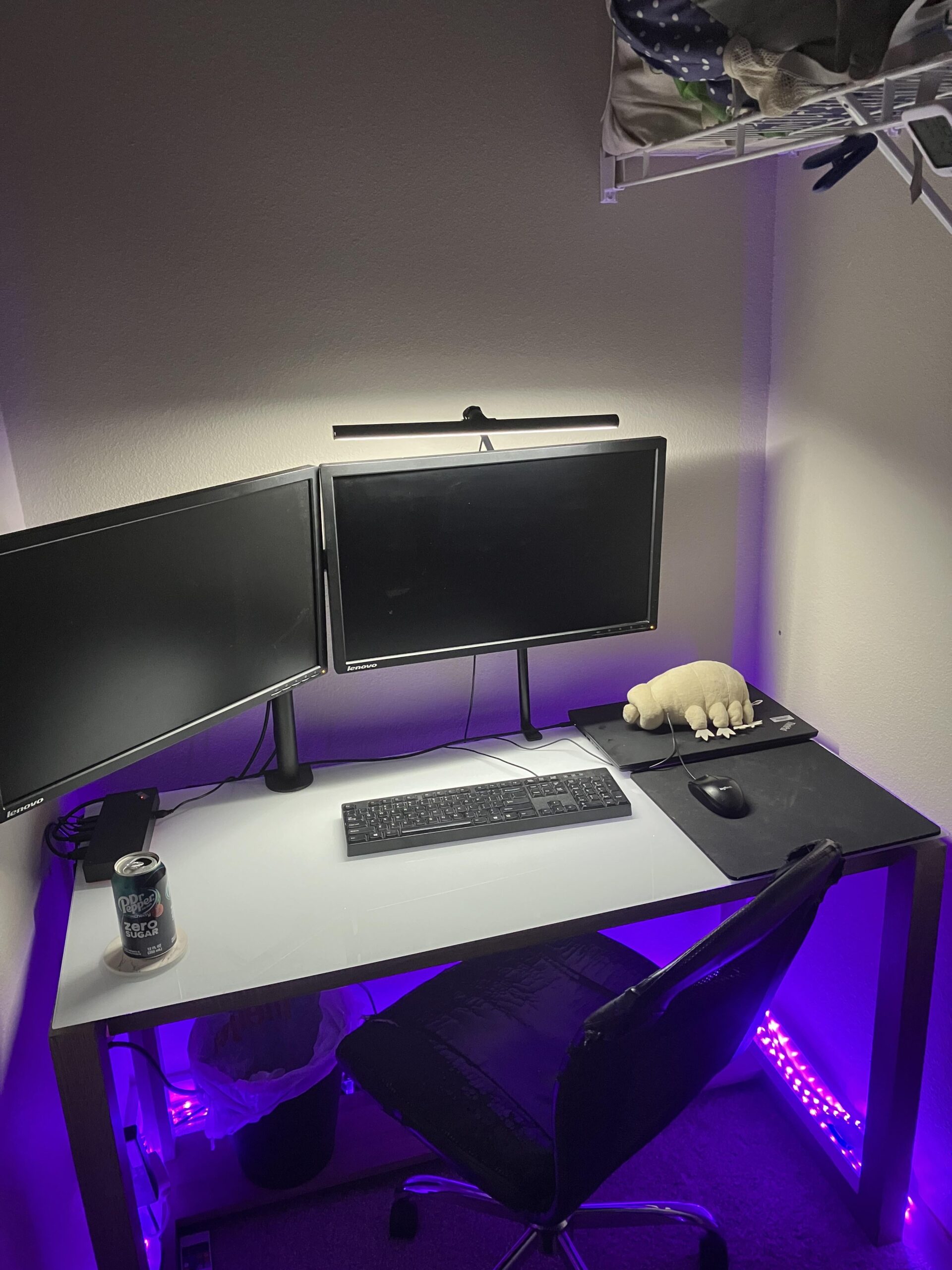 Need help livening up my work from home closet station. (Not ready to come out of the closet) Need help livening up my work from home closet station. (Not ready to come out of the closet)