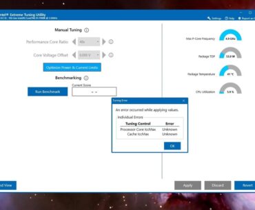 Intel 11900K Current/EDP Limit Throttling - Intel XTU - Please Help