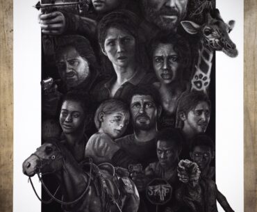 My Last of Us Charcoal Drawing Took Over 300 Hours to Create!