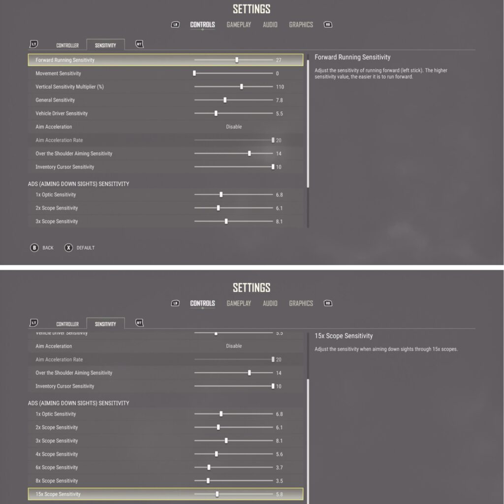 Since the PC guys got a sensitivity settings post I thought I’d make one.