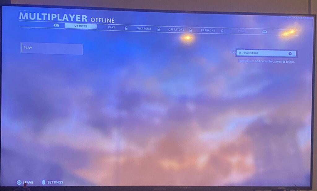Cold War screen says “multiplayer offline” but my ps5 is connected to the internet.. how can I play online?