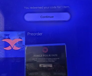 Shootout to the gamers that don't redeem their pre-order codes