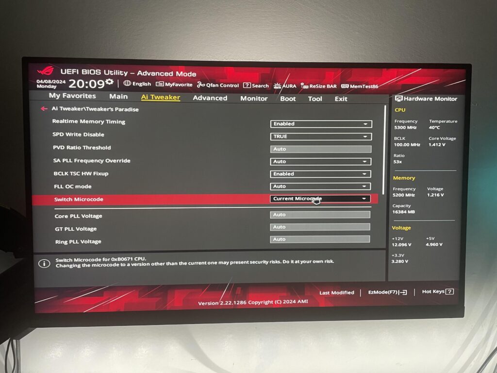 Struggling to UnderVolt my 14600KF Struggling to UnderVolt my 14600KF