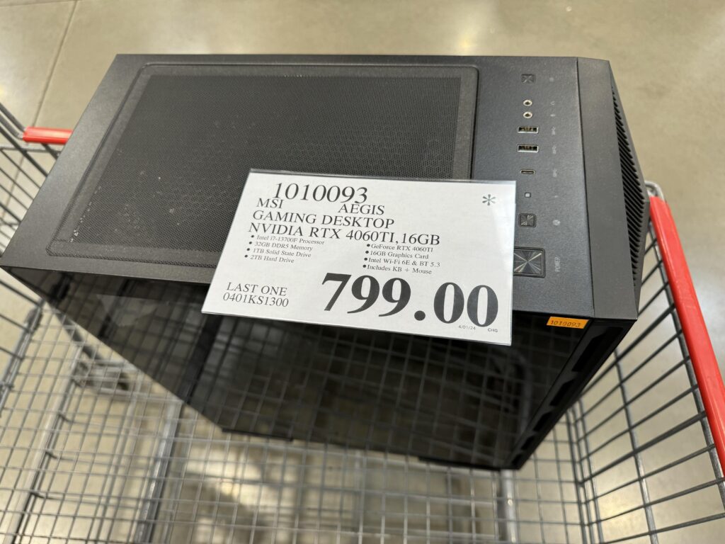 Seen a few Costco deals in the $900 range. Thought I’d share my find for $799.