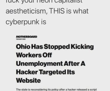 Cyberpunk is now. Thoughts?