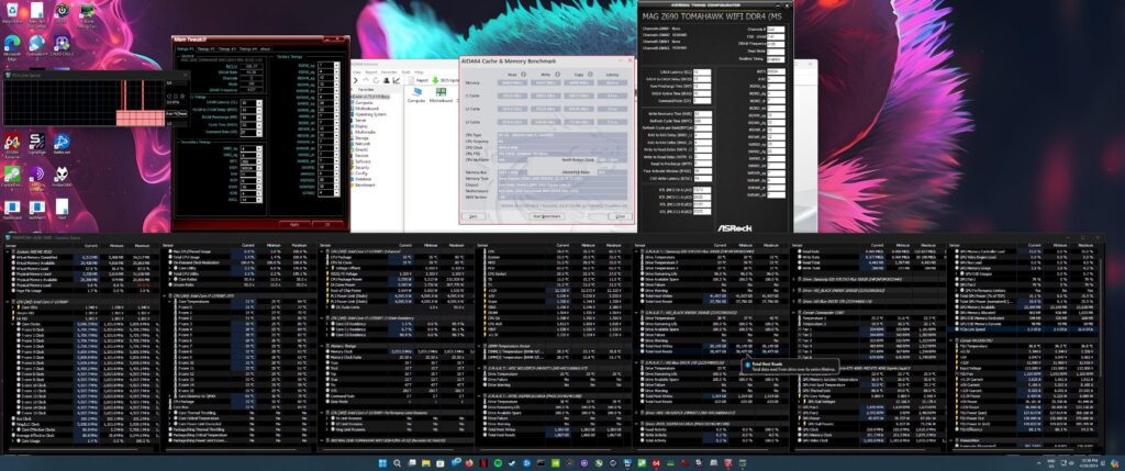 Timing Advice/Where to go from here? 2x16GB Bdie 4266C17 @ 4100 15-15-15 MAG Z690/13700KF