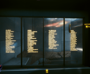 Huh, interesting. The devs that worked on the game are displayed on the Arasaka Memorial.