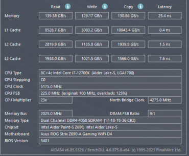 aida64 cache mem