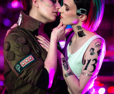 My partner and I as V and Judy!