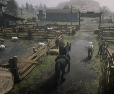 Just chillin with the sheep in Red Redemption 2, god I love this game.