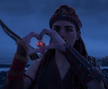 When you're about to murder an innocent robot and put it's body parts into your bow